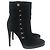 Botines VERSACE T.EU 36 Ante Negro