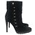 Botines VERSACE T.EU 36 Ante Negro - vista 7