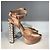 Sandali MIU MIU T.EU 39 Tessuto Beige - vista 5