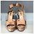 Sandali MIU MIU T.EU 39 Tessuto Beige - vista 6