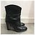 Botines GIANVITO ROSSI T.EU 37.5 Cuero Negro - vista 2
