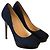 JIMMY CHOO Tacchi T.EU 36.5 Tessuto Blu navy - vista 7
