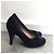 LANVIN Absätze T.EU 37 Samt Marineblau