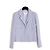 Chanel 1995 Tailored Jacket FR36 Purple Silver Wool Tweed Jacket Ensemble UK8 US6 Silvery