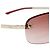 Gafas de sol ADIORABLE Christian Dior Silver Rose Red Pink Rimless Plata Rosa Roja - vista 4