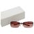 Gafas de sol ADIORABLE Christian Dior Silver Rose Red Pink Rimless Plata Rosa Roja - vista 9