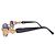 Fendi schwarze goldene Sonnenbrille mit blau getöntem Logo FS 262 - Ansicht 3