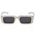 Gafas de sol rectangulares Prada White Orange Logo PR06YS 17M5S0 Blanco Naranja - vista 2