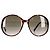 Occhiali da sole rotondi oversize Givenchy in acetato marrone