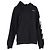 Off White Hoodie impresso Wave Diag Off-White em algodão preto