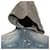 Giacca con cappuccio Balmain in denim blu e cotone grigio Blu chiaro - vista 2