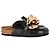 Mules a catena JW Anderson in pelle nera