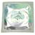 Hermès Hermes Carre 90 Scarf Muffler Green Cream Silk  ref.2016678