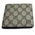 Gucci GG Coin Wallet Bi-fold Beige Navy blue Cloth  ref.2016734