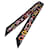 Hermès Hermes Twilly Scarf in Black and Multicolor Silk  ref.2016823