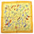 Hermès Hermes Carre 45 Scarf - Raconte moi le cheval Yellow Silk  ref.2016835