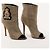 Giuseppe Zanotti Stiefeletten mit offenem Zehenbereich Khaki Wildleder - Ansicht 4