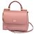 Dolce & Gabbana Sicily 58 Borsa a spalla in pelle rosa