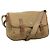 PRADA Borsa a Spalla Nylon Beige Marrone Argento Auth 112279