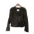 Chaqueta Maje de cuero de cabra kaki Caqui