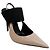 Bruno Frisoni Sapatos Slingback Tonic Nude Verniz / Preto Pontudo Bege