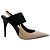 Bruno Frisoni Sapatos Slingback Tonic Nude Verniz / Preto Pontudo Bege - vista 2