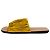 Jil Sander Ruched Gold Lame Slide Sandals - view 3
