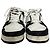 Twist Louis Vuitton LV Trainer in pelle nera e bianca Nero - vista 2