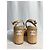 Timeless Chanel Sandali a piattaforma con catena in pelle di agnello beige - vista 11