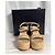 Timeless Chanel Sandali a piattaforma con catena in pelle di agnello beige - vista 14