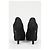 Stuart Weitzman Peep-Toe Pumps in Black Glitter - view 10