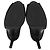 Stuart Weitzman Peep-Toe Pumps in Black Glitter - view 6