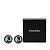 Orecchini Clip Mademoiselle Coco di Chanel Nero Argento Blu - vista 4
