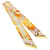 Hermès Hermes BRIDES ET GRIS Twilly Scarf Orange Silk  ref.2019386