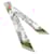 Hermès BOUQUETS SELLIER Écharpe Twilly Soie Blanc  ref.2019483