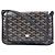 Borsa a spalla Goyard nera Plume Nero