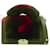 Chanel Boy Handbag in Brown and Red Leather Fur  ref.2019608