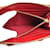 Prada rotes Lederlanggeldbörse  - Ansicht 4