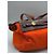 Hermès La sua borsa a spalla in pelle e tela arancione Marrone - vista 9