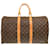 Louis Vuitton Keepall 45 Monogram Boston Bag Brown Patent leather  ref.2019894