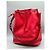 Borsa Louis Vuitton Noe Rossa in Pelle Rosso - vista 2