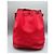 Borsa Louis Vuitton Noe Rossa in Pelle Rosso - vista 4