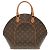 Borsa a mano Monogram Ellipse MM Louis Vuitton Marrone
