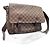 Borsa Louis Vuitton Damier Mervil Marrone Pelle