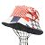 Cappello bucket reversibile Damier Flags Louis Vuitton Bianco Rosso Blu navy - vista 2