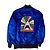 Saint Laurent Giacca bomber con ricamo Blu navy