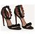 Sandali Alaïa Bombe in suede nero tacco 11 cm - vista 2