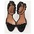 Sandali Alaïa Bombe in suede nero tacco 11 cm - vista 3