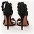 Sandali Alaïa Bombe in suede nero tacco 11 cm - vista 4