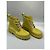 Stivaletti con lacci Bottega Veneta in gomma verde lime Verde scuro - vista 5